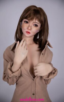 Small Breast Silicone Head Sex Doll - Leoline