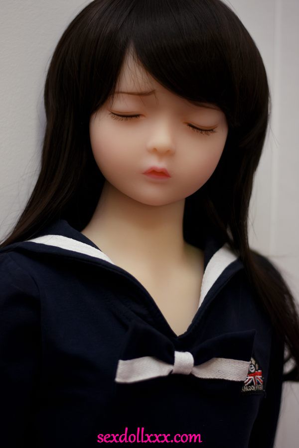 100cm Closed Eyes Flat Sex Doll - Sabine